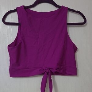 Cupshe Magenta Tie-Back Tank Top